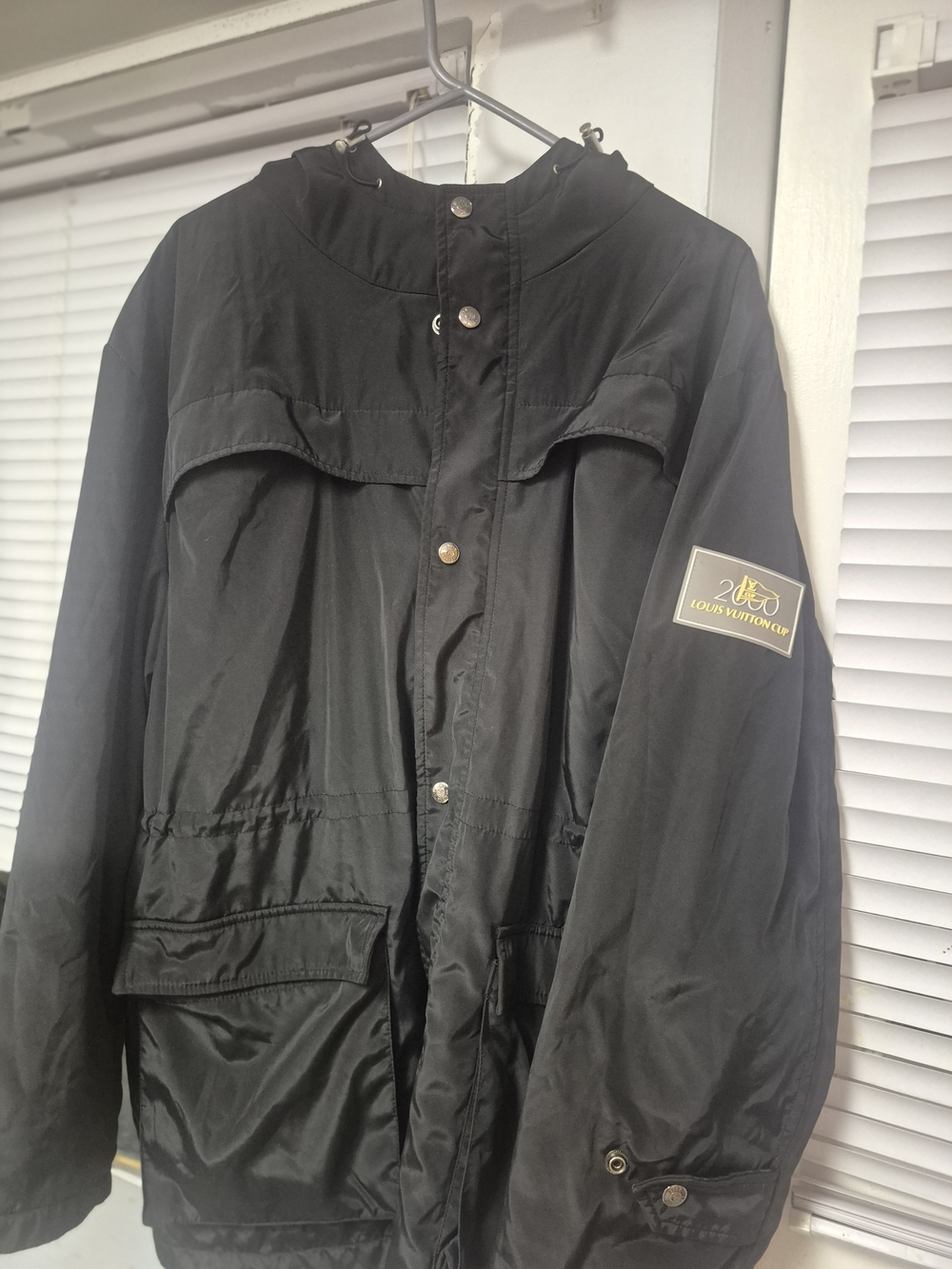 Louis Vuitton Black Jacket with Yellow Logo Patch